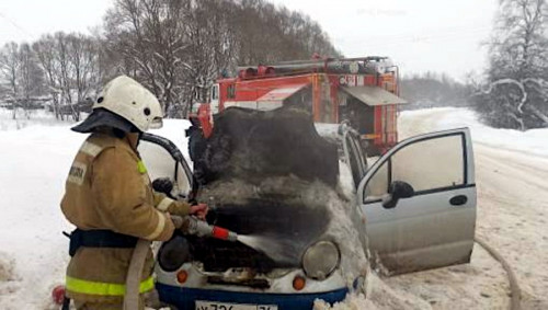 Пожар в Угличском округе, в деревне Семёнково