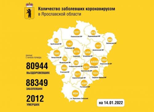 Ситуация с коронавирусом в Ярославской области