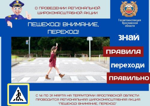 Пешеход! Внимание, переход!