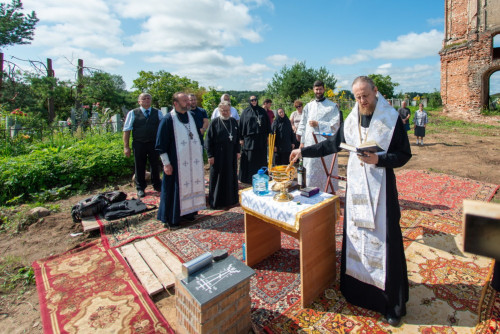 В селе Спасском Угличского района заложен новый храм