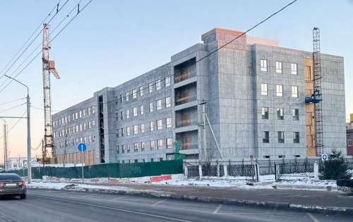 Строительство нового корпуса областной детской больницы идет в соответствии с графиком
