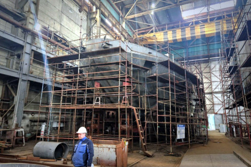 Уникальный ледокольный буксир для акватории Санкт-Петербурга строят рыбинские судостроители