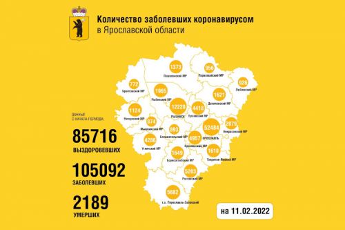 Статистика по коронавирусу в Ярославской области