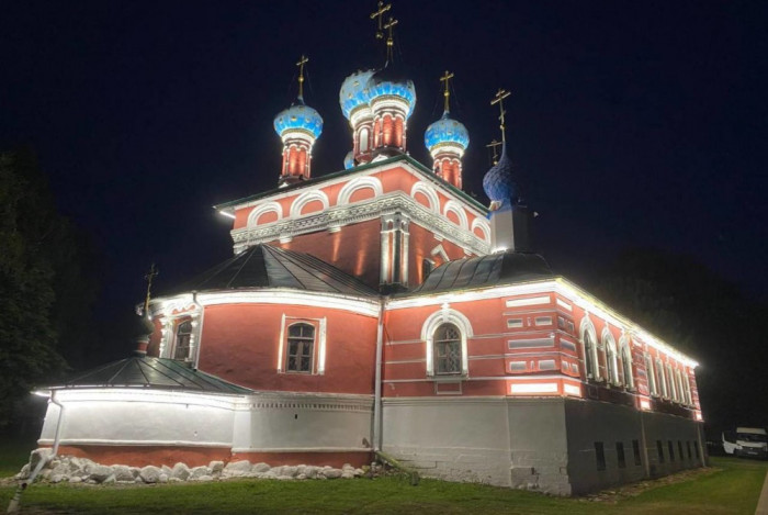 Архитектурная подсветка украсила церковь Димитрия на Крови в Угличе
