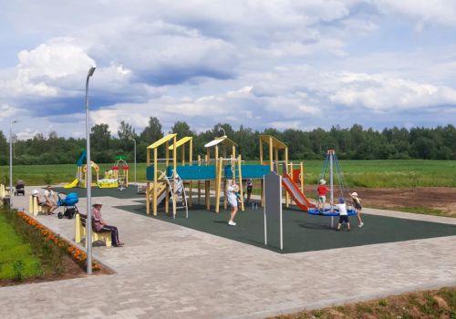 В поселке Отрадный Угличского района открылась новая детская площадка