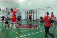 Мужские волейбольные сборные сельских поселений на соревнованиях муниципальной Спартакиады