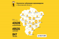 Статистика по коронавирусу в Ярославской области