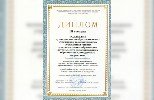 Областной смотр – конкурс «Наш любимый школьный двор»