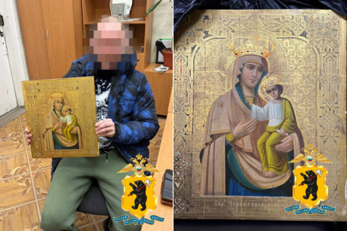 Полицейскими Углича изъята старинная икона, похищенная у местного жителя и проданная в скупку антиквариата